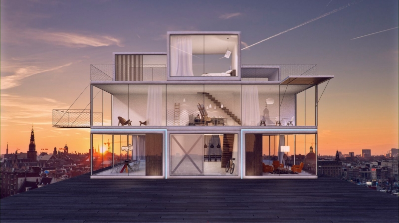 Tetris House Designed by Janjaap Ruijssenaars