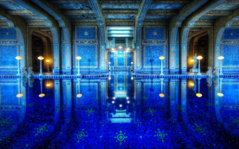 The Azure Blue Roman Pool at Hearst Castle