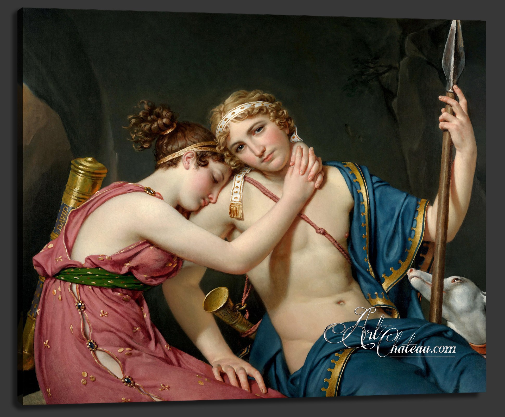 Farewell of Telemachus and Eucharis, after Jacques Louis David