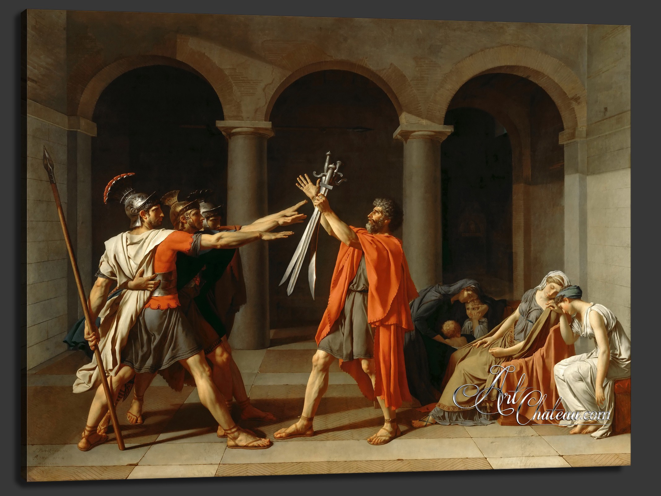 The Oath of the Horatii, after Jacques Louis David