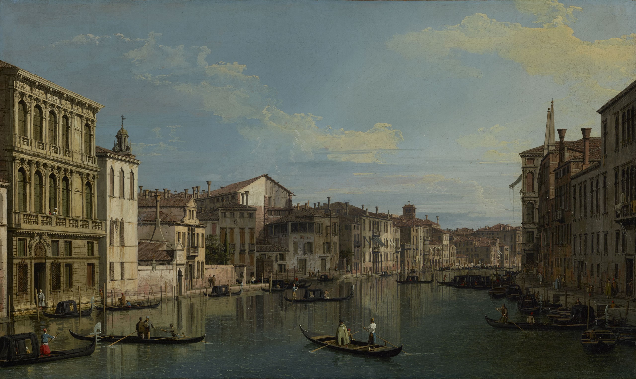 The Grand Canal in Venice from Palazzo Flangini to Campo San Marcuola, c.1738, Oil on Canvas