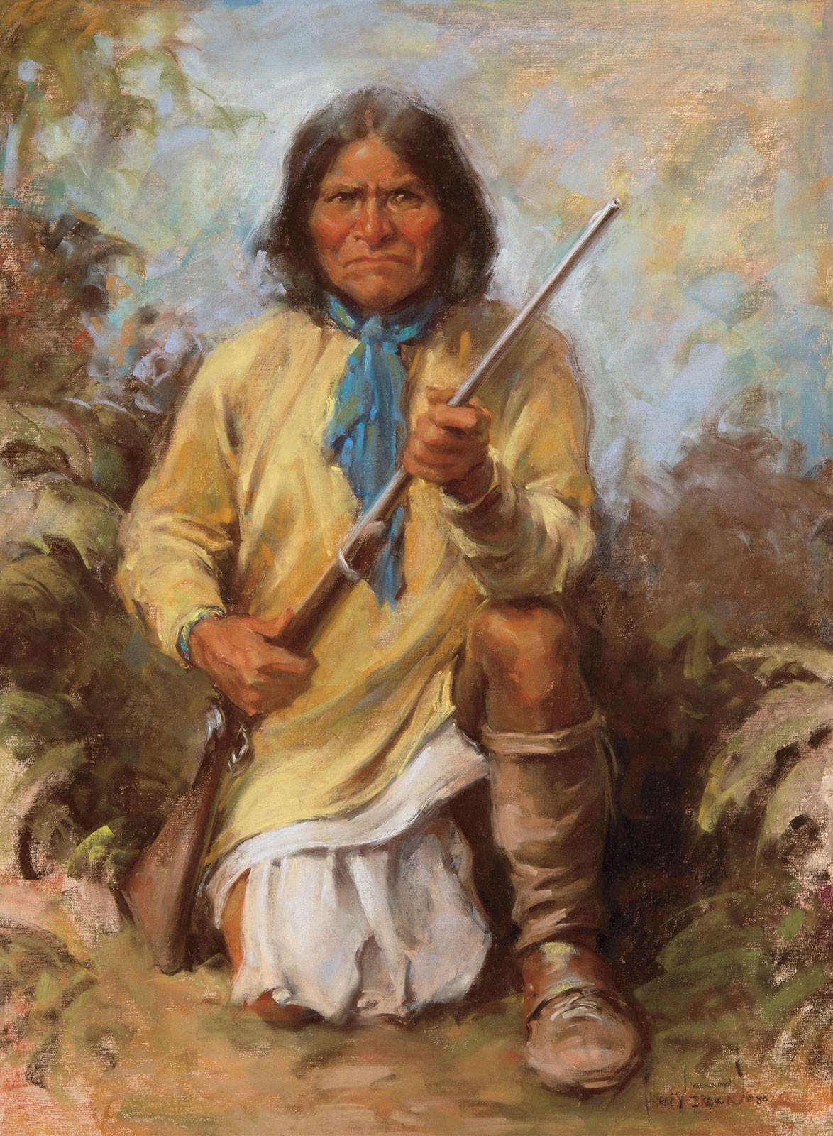 Geronimo, c.1989, Oil on Canvas