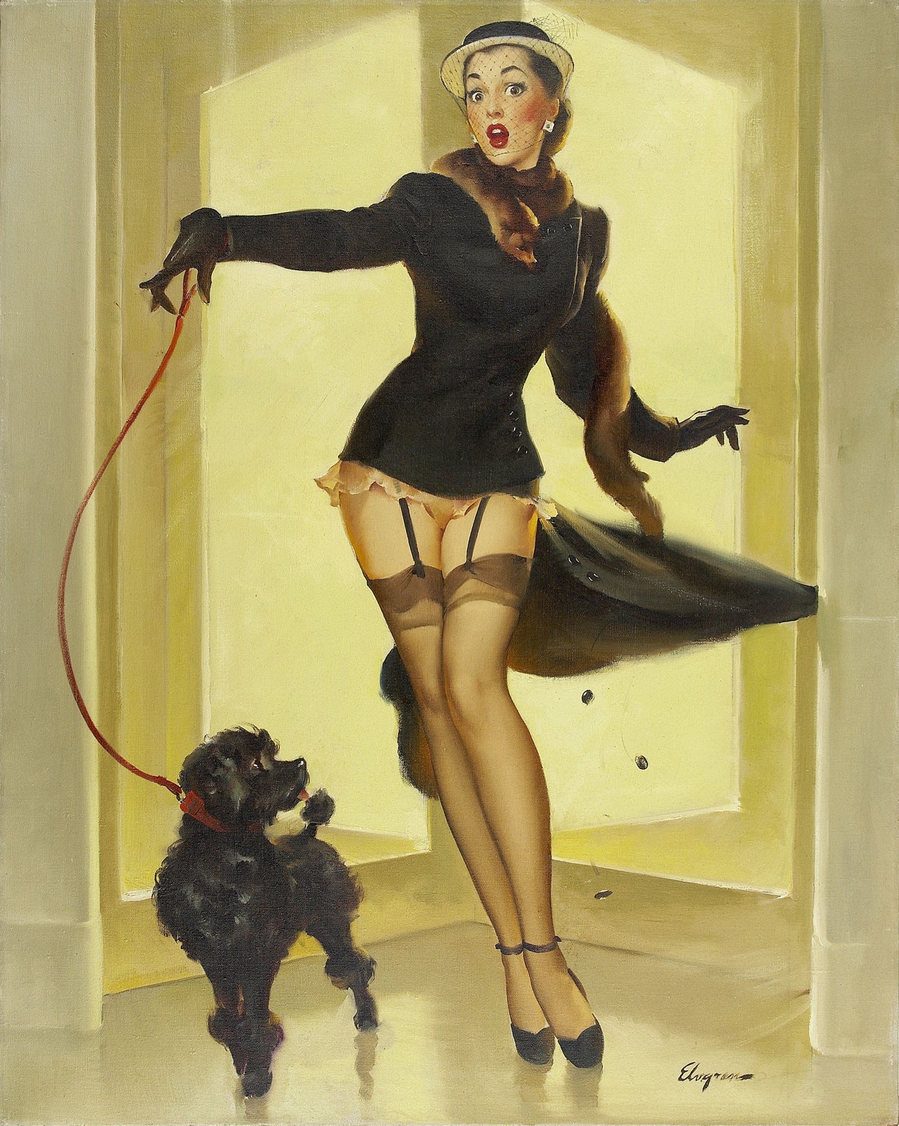 Skirting the Issue, c.1952, Oil on Canvas
