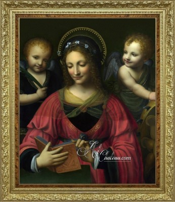 Saint Catherine with Two Angels, after Bernardino Luini