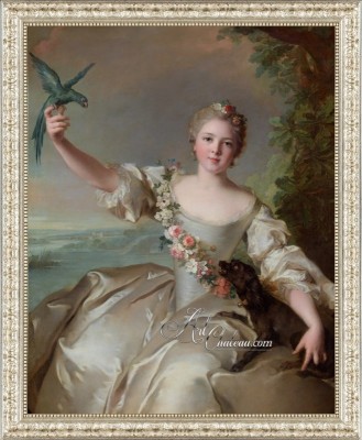 Renee de Carbonnel, after Painting by Jean-Marc Nattier