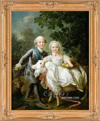 The Count d’Artois and Madame Clotilde as Children