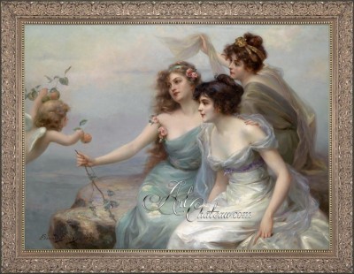 The Three Graces, after Painting by Edouard Bisson