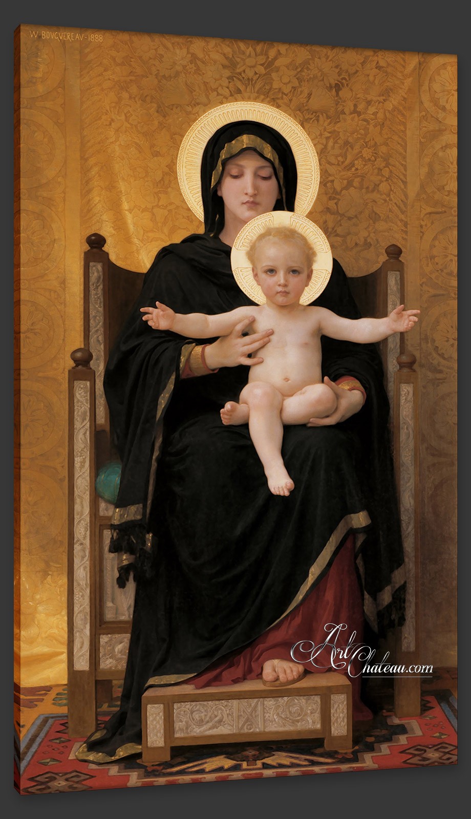 Virgin and Child, after Painting by William Bouguereau