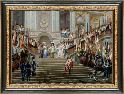 Reception in Versailles by Louis XVI, after Jean-Leon Gerome