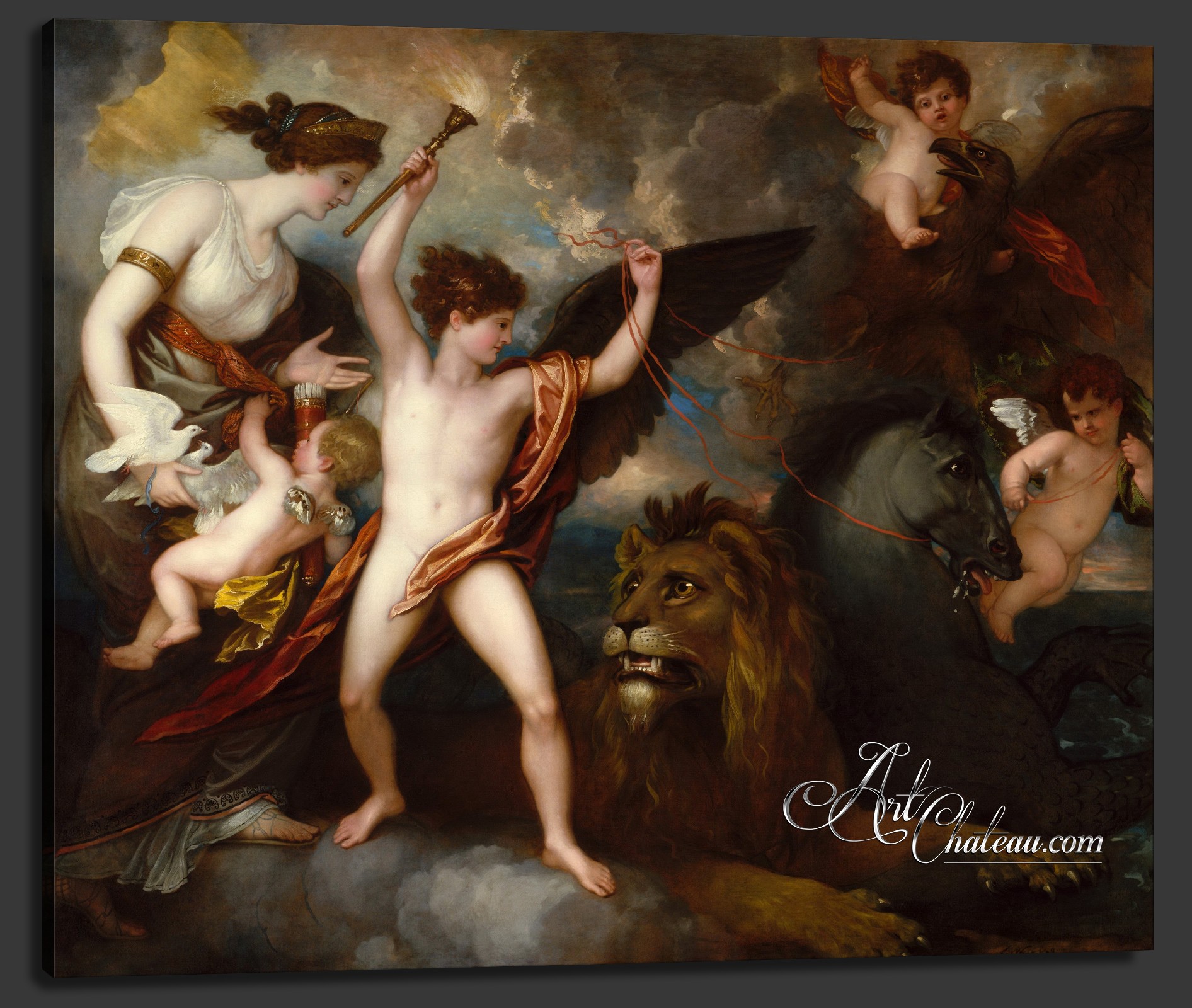 Love Conquers All, after Benjamin West