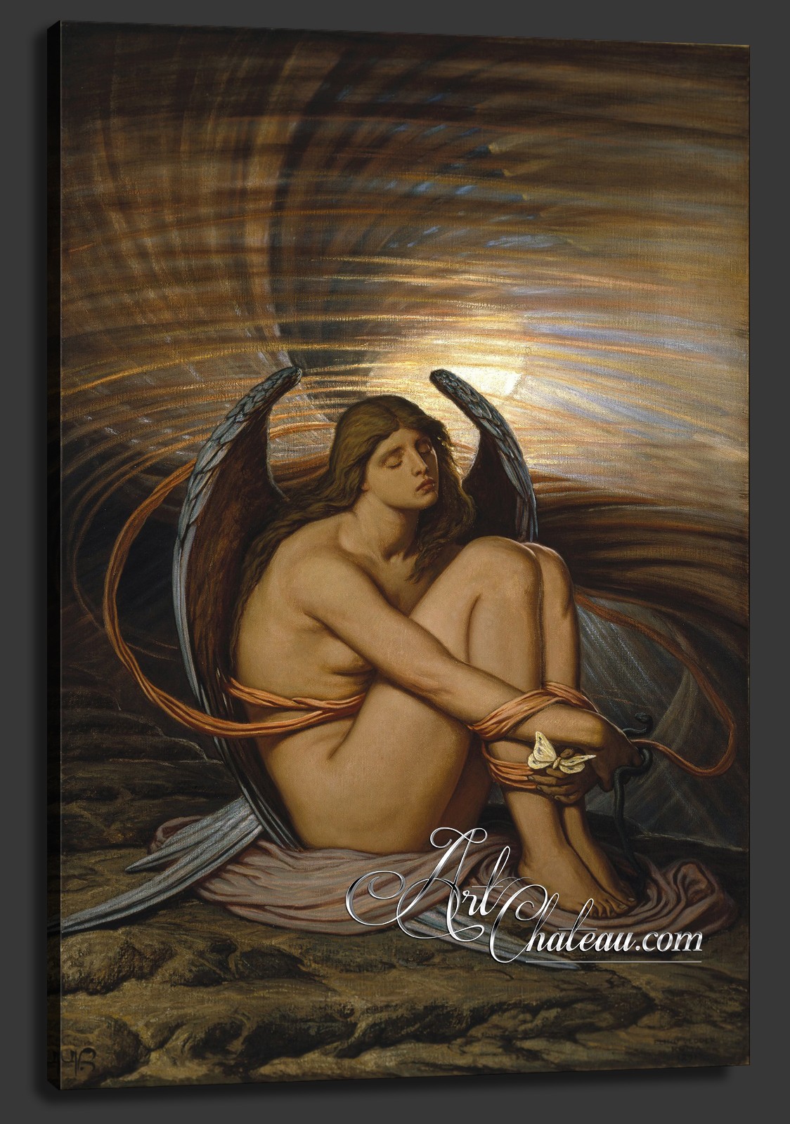 Soul in Bondage, after Elihu Vedder