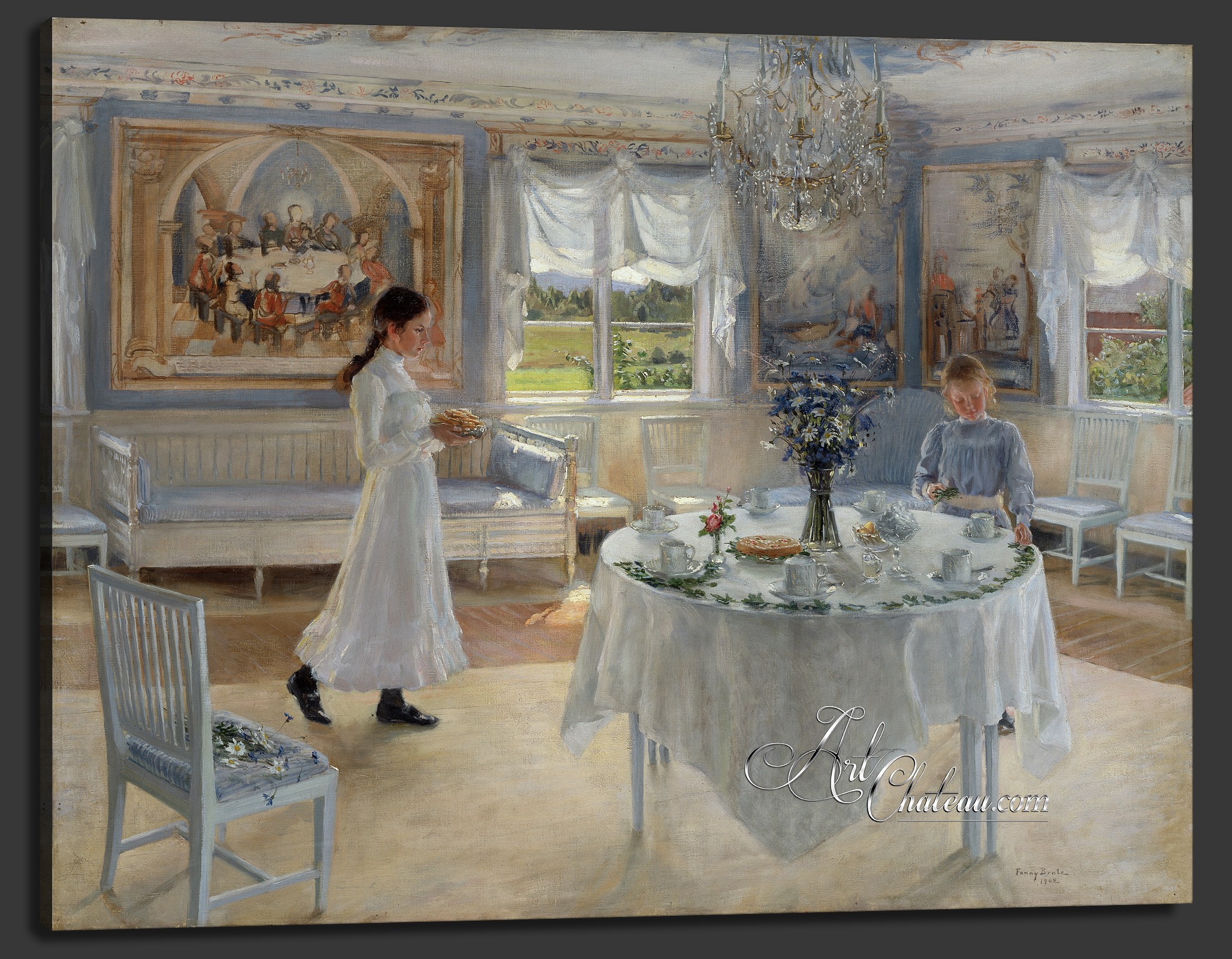 A Day of Celebration, after Painting by Fanny Brate