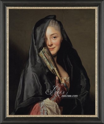 Lady with the Veil, after Swedish artist Alexander Roslin