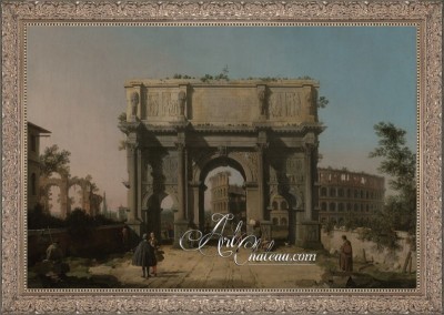 The Arch of Constantine, after Painting by Canaletto