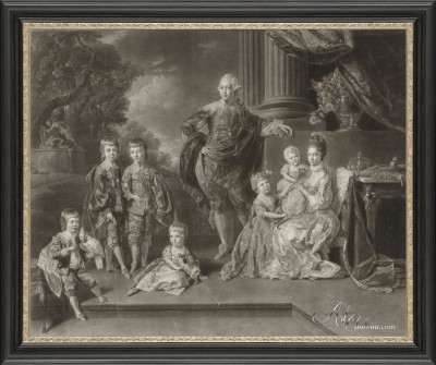 George III of England and His Family, after Richard Earlom